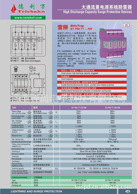 避雷器与防雷产品全解析 价格、厂家与应用图鉴